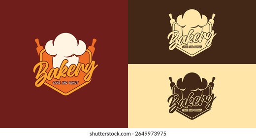 Chef hat and typography for branding pastry shops, bakeries, or desserts.