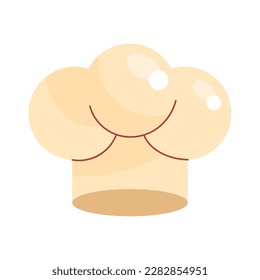 icono de accesorio de uniforme de sombrero de chef