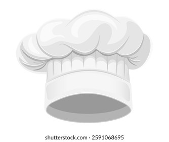 chef hat uniform for cooking in the kitchen vector illustration isolated on white background