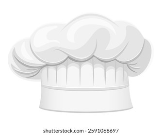 chef hat uniform for cooking in the kitchen vector illustration isolated on white background