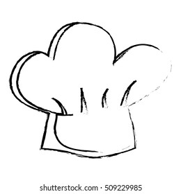 chef hat uniform isolated icon vector illustration design