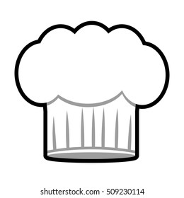chef hat uniform isolated icon vector illustration design