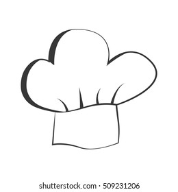 chef hat uniform isolated icon vector illustration design