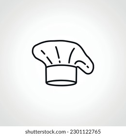 chef hat uniform line icon. cooking linear icon
