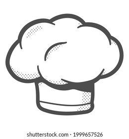 Chef hat vector cartoon illustration isolated on a white background.