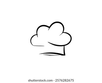 Chef Hat Vector Graphic, Vector Chef Hat Artwor, Iconic Design for Kitchen and Restaurant Logos
