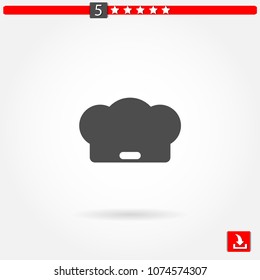 chef hat vector icon