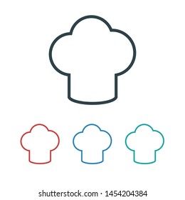 Chef hat vector icon.  