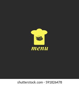 Chef hat vector  icon.