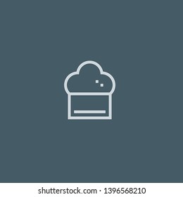 Chef Hat vector icon. Chef Hat concept stroke symbol design. Thin graphic elements vector illustration, outline pattern for your web site design, logo, UI. EPS 10.