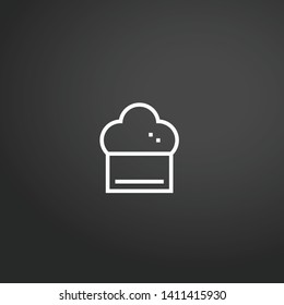 Chef Hat vector icon. Chef Hat concept stroke symbol design. Thin graphic elements vector illustration, outline pattern for your web site design, logo, UI. EPS 10.