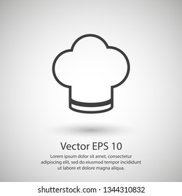 Chef hat vector icon. Cooking hat illustration vector icon. Kitchen logo. Culinary chef icon. Design web icon