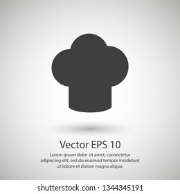 Chef hat vector icon. Cooking hat illustration vector icon. Kitchen logo. Culinary chef icon. Design web icon