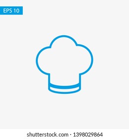 Chef hat vector icon. Cooking hat illustration vector icon. Kitchen logo. Culinary chef icon. Design web icon