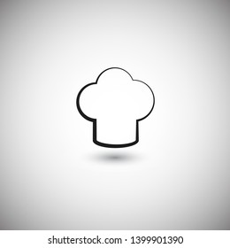 Chef hat vector icon. Cooking hat illustration vector icon. Kitchen logo. Culinary chef icon. Design web icon