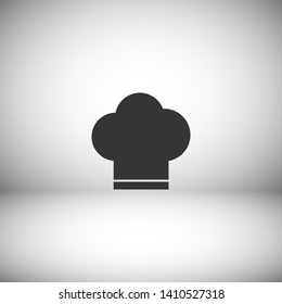 Chef hat vector icon. Cooking hat illustration vector icon. Kitchen logo. Culinary chef icon. Design web icon