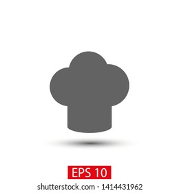 Chef hat vector icon. Cooking hat illustration vector icon. Kitchen logo. Culinary chef icon. Design web icon