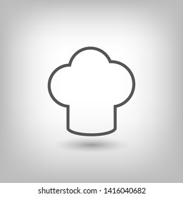 Chef hat vector icon. Cooking hat illustration vector icon. Kitchen logo. Culinary chef icon. Design web icon