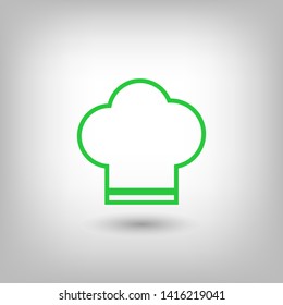 Chef hat vector icon. Cooking hat illustration vector icon. Kitchen logo. Culinary chef icon. Design web icon