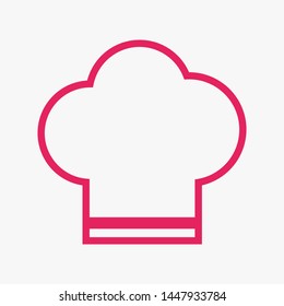 Chef hat vector icon. Cooking hat illustration vector icon. Kitchen logo. Culinary icon. Design web icon