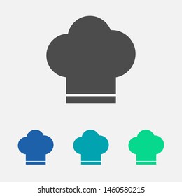 Chef hat vector icon. Cooking hat illustration vector icon. Kitchen logo. Culinary chef icon. Design web icon