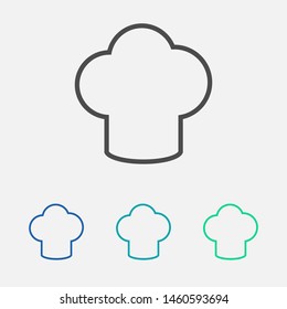 Chef hat vector icon. Cooking hat illustration vector icon. Kitchen logo. Culinary chef icon. Design web icon
