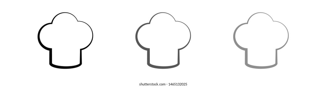 Chef hat vector icon. Cooking hat illustration vector icon. Kitchen logo. Culinary chef icon. Design web icon