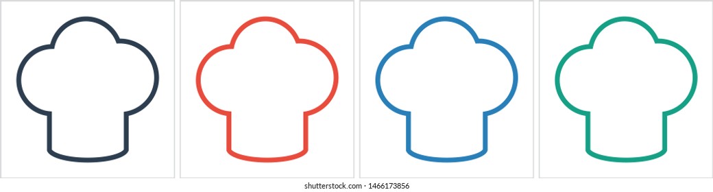 Chef hat vector icon. Cooking hat illustration vector icon. Kitchen logo. Culinary chef icon. Design web icon