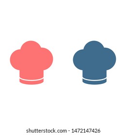 Chef hat vector icon. Cooking hat illustration vector icon. Kitchen logo. Culinary chef icon. Design web icon