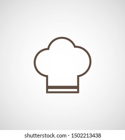Chef hat vector icon. Cooking hat illustration vector icon. Kitchen logo. Culinary chef icon. Design web icon