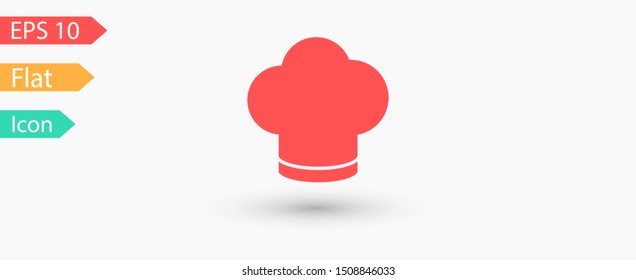 Chef hat vector icon. Cooking hat illustration vector icon. Kitchen logo. Culinary chef icon. Design web icon
