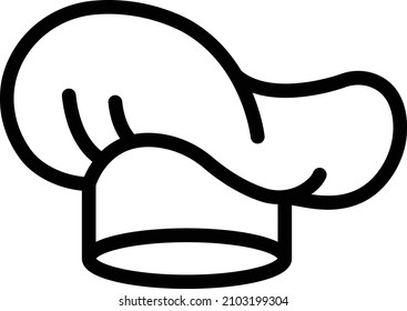 Chef Hat Vector Icon Design Illustration