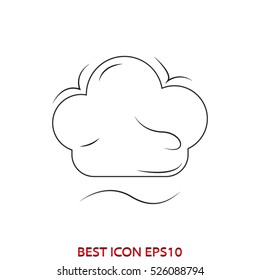 chef hat vector icon, eps10