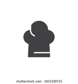 Chef hat vector icon. filled flat sign for mobile concept and web design. Cook hat glyph icon. Symbol, logo illustration. Vector graphics