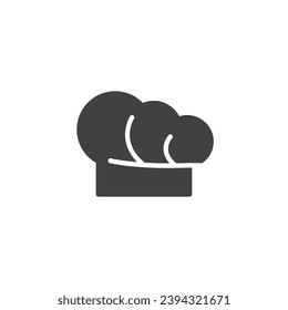 Chef hat vector icon. filled flat sign for mobile concept and web design. Chef Hat glyph icon. Symbol, logo illustration. Vector graphics