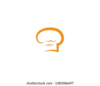 Chef hat vector icon illustration