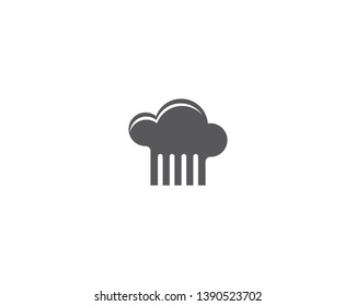 Chef hat vector icon illustration