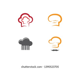 Chef hat vector icon illustration