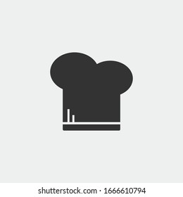 Chef hat vector icon illustration sign