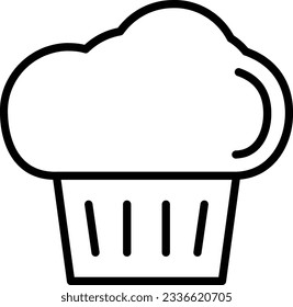 Chef Hat Vector Icon Line Style