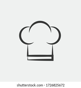 Chef Hat Vector Icon Restuarant Serving