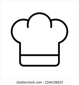 Chef hat vector icon symbol design