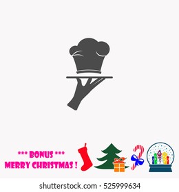 Chef hat  vector illustration.