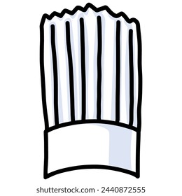 Chef Hat Vector Illustration Doodle Drawing Art Icon