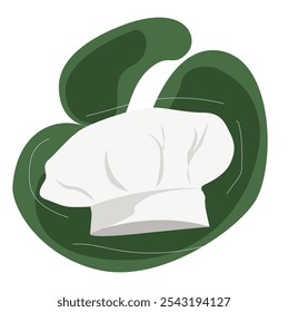 Chef Hat Vector Illustration. Vector Graphic Cartoon of a Chef's Hat,