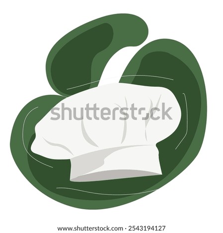 Chef Hat Vector Illustration. Vector Graphic Cartoon of a Chef's Hat,
