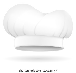 chef hat vector illustration isolated on white background