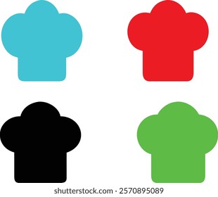 Chef hat vector illustration with white background