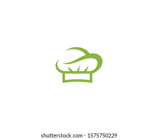 Chef hat vector logo design 