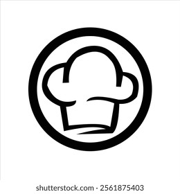 chef hat vector logo design